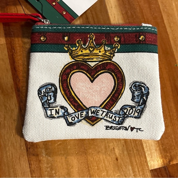Brighton "In Love We Trust" Pouch 2 Piece Set, Fashionista Collection 2019 - NWT - Picture 4 of 9